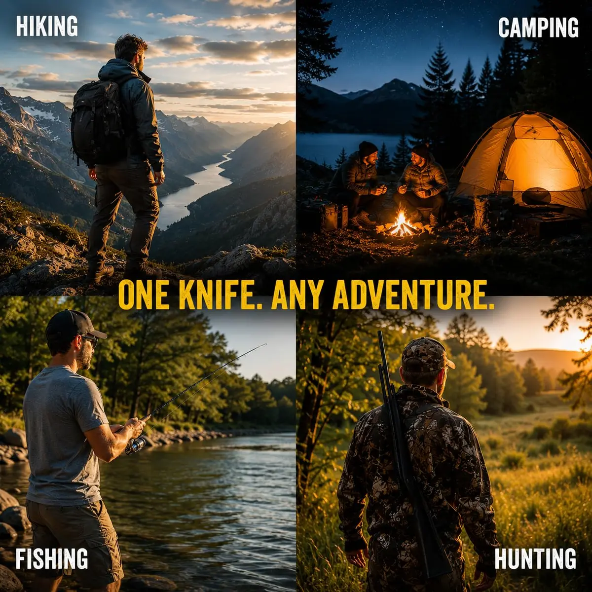Grand Way Safety Lock Pocket Knife 3.4" Blade | Folding Tactical with Aluminum Handle for EDC & Camping - view 8
