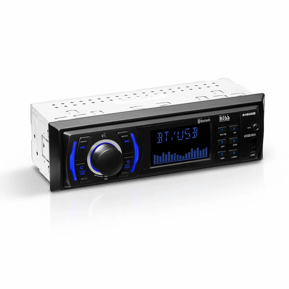 BOSS Audio Systems 616UAB Single DIN Bluetooth Car Stereo, No DVD, USB | 50W x 4 Max Power, Hands-Free Calls - main product image