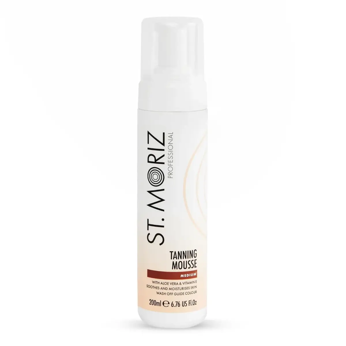 St. Moriz Professional Medium Self Tanner Mousse 200ml (6.76 Fl Oz) | Streak-Free Natural Glow - main product image