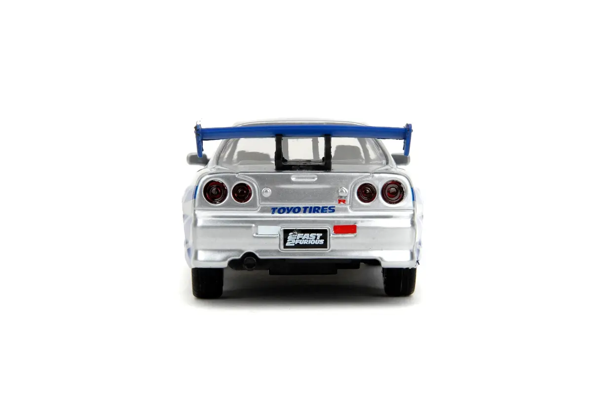Jada Fast & Furious Brian's Nissan Skyline GT-R R34 1:32 Scale Die-cast Car | Officially Licensed Movie Replica - view 2