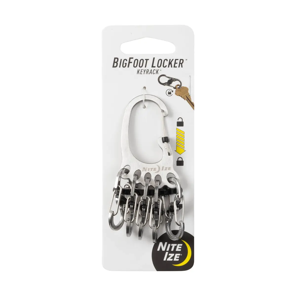 Nite Ize Carabiner Keychain with 5 Stainless Steel Locking S-Biners | Secure & Durable (70-120 chars) - main product image