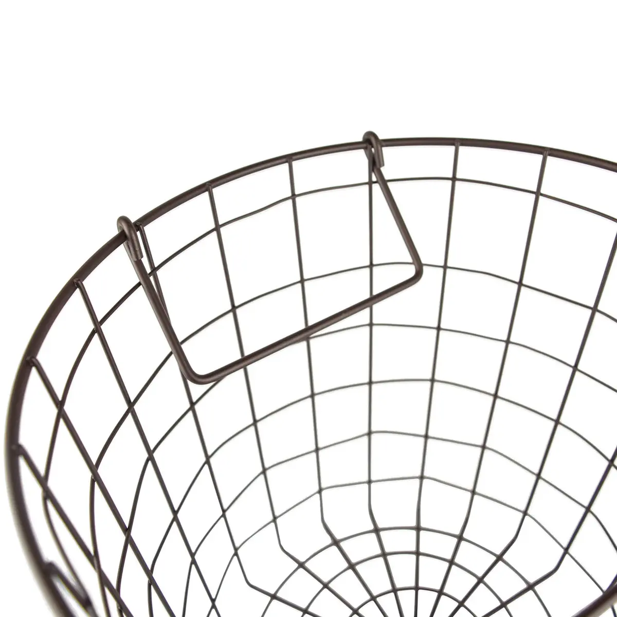 DII Metal Wire Storage Bin, Small Round 12x12x10 inches | Modern Black Finish for Home & Kitchen - view 2
