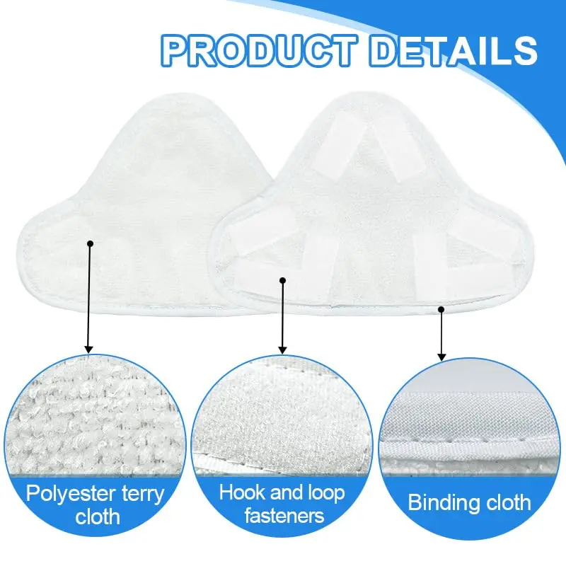 ANBOO Microfiber Steam Mop Replacement Pads 6 Pack | Washable & Durable for H2O X5 - view 11