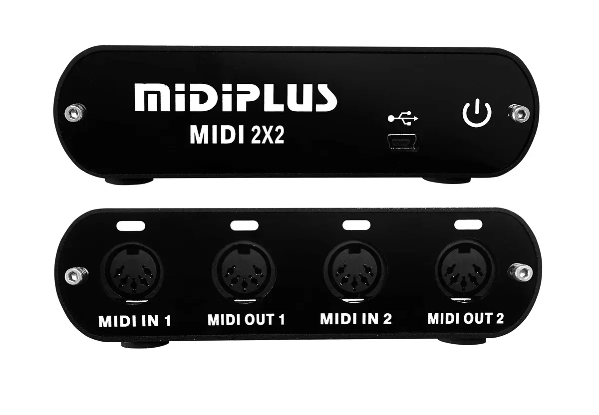 Midiplus 2x2 USB MIDI Interface | 2 In 2 Out, Mac & Windows Compatible, Aluminum Body - view 5