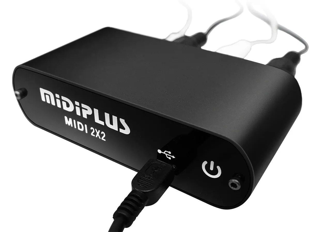 Midiplus 2x2 USB MIDI Interface | 2 In 2 Out, Mac & Windows Compatible, Aluminum Body - view 3