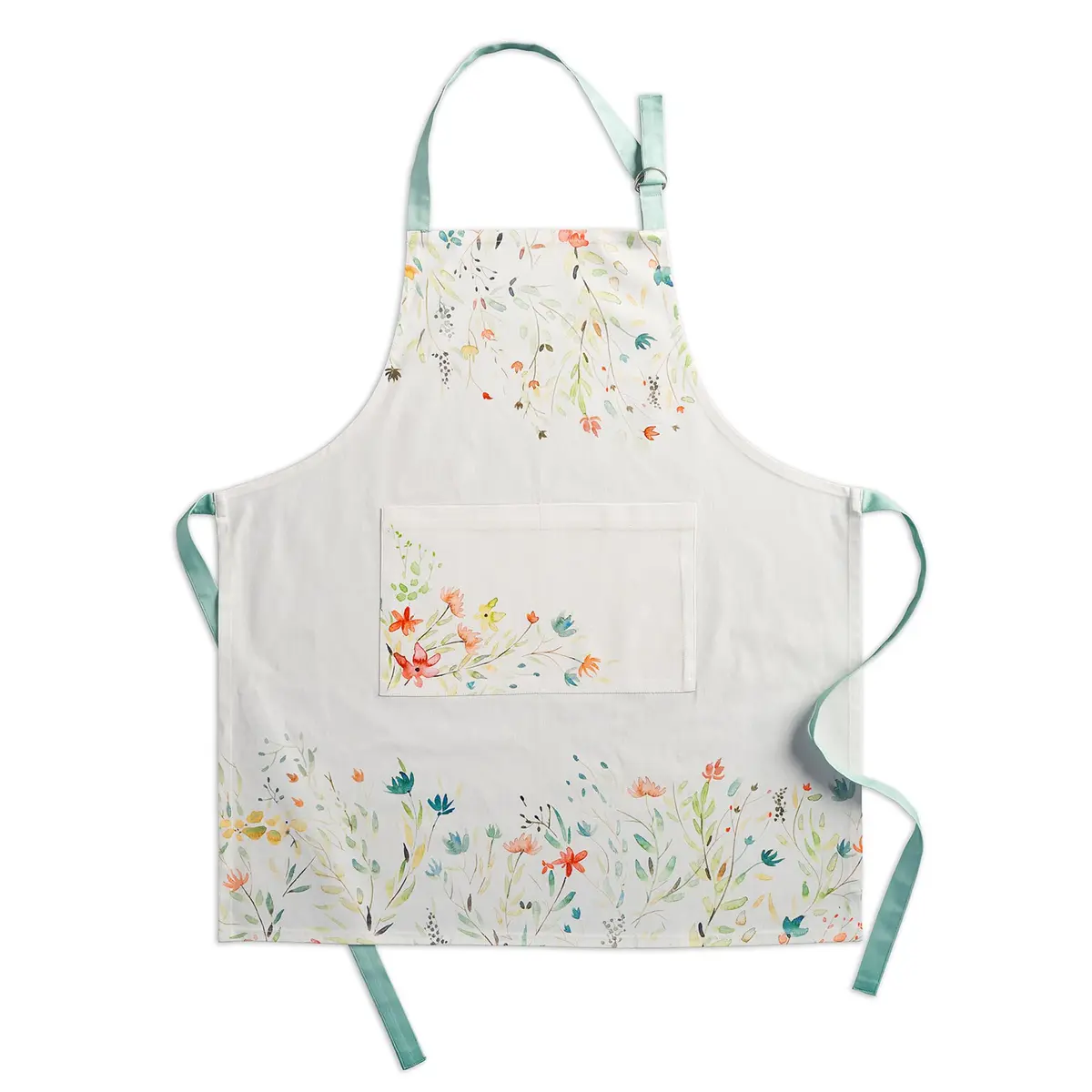 Maison d' Hermine Aprons for women with Pocket 100% Cotton | Stylish European Motifs, Full Coverage - main product image