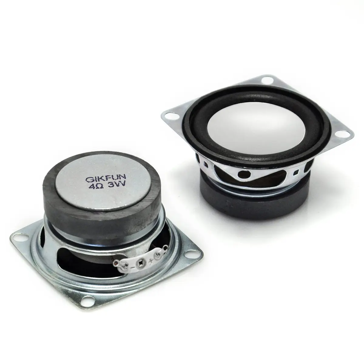 Gikfun 2 Inch 4 Ohm 3W Full Range Stereo Speakers (Pack of 2) | Compact DIY Audio Components - main product image