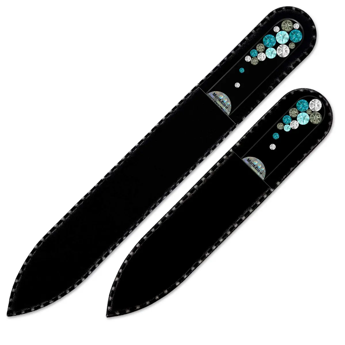Mont Bleu Set of 2 Crystal Nail Files with Crystals | Genuine Czech Tempered Glass for Natural Nails - view 4