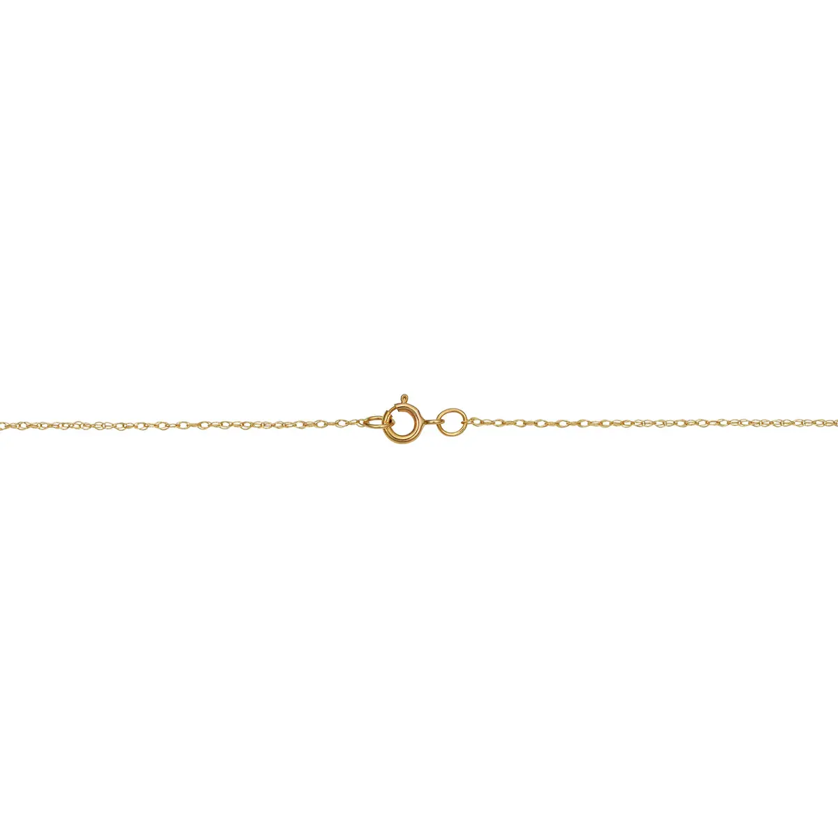 Kooljewelry Solid 10K Yellow Gold Rope Chain Necklace 0.7 mm (0.0275 in) | Polished Finish - view 4