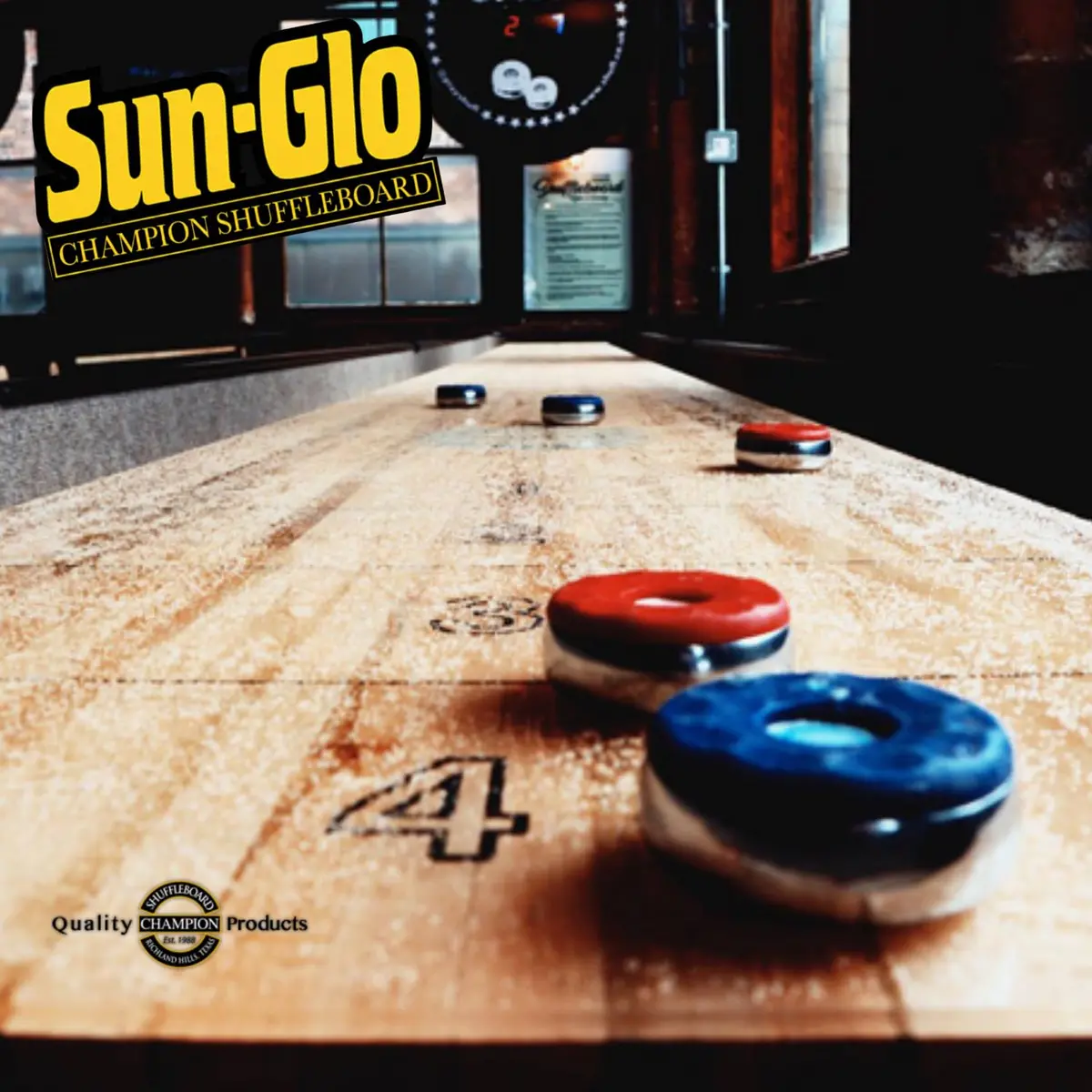 Sun-Glo Shuffleboard Maintenance Bundle: Speed 6 Medium Speed Powder Wax (16 oz) & Silicone Spray (12 oz) | Complete Care Kit for Small Tables - view 9