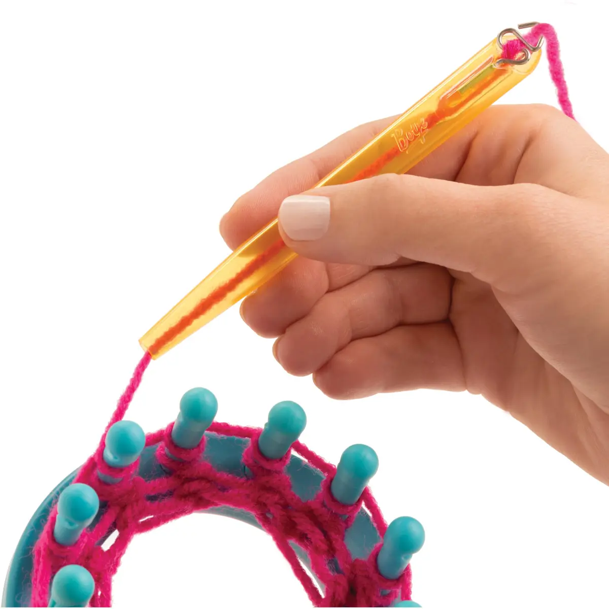 Boye Loom Pen Threading Tool | Yarn Wrap & Threader for Weaving & Knitting, Yellow - view 6