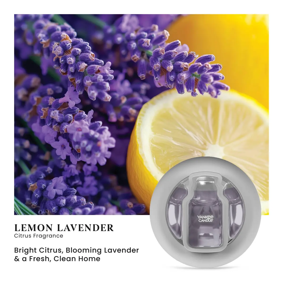 Yankee Candle Lemon Lavender Smart Scent Vent Clip Car Air Freshener | 4.4ml (0.15 Fl Oz) | Lasts Up to 30 Days - view 2