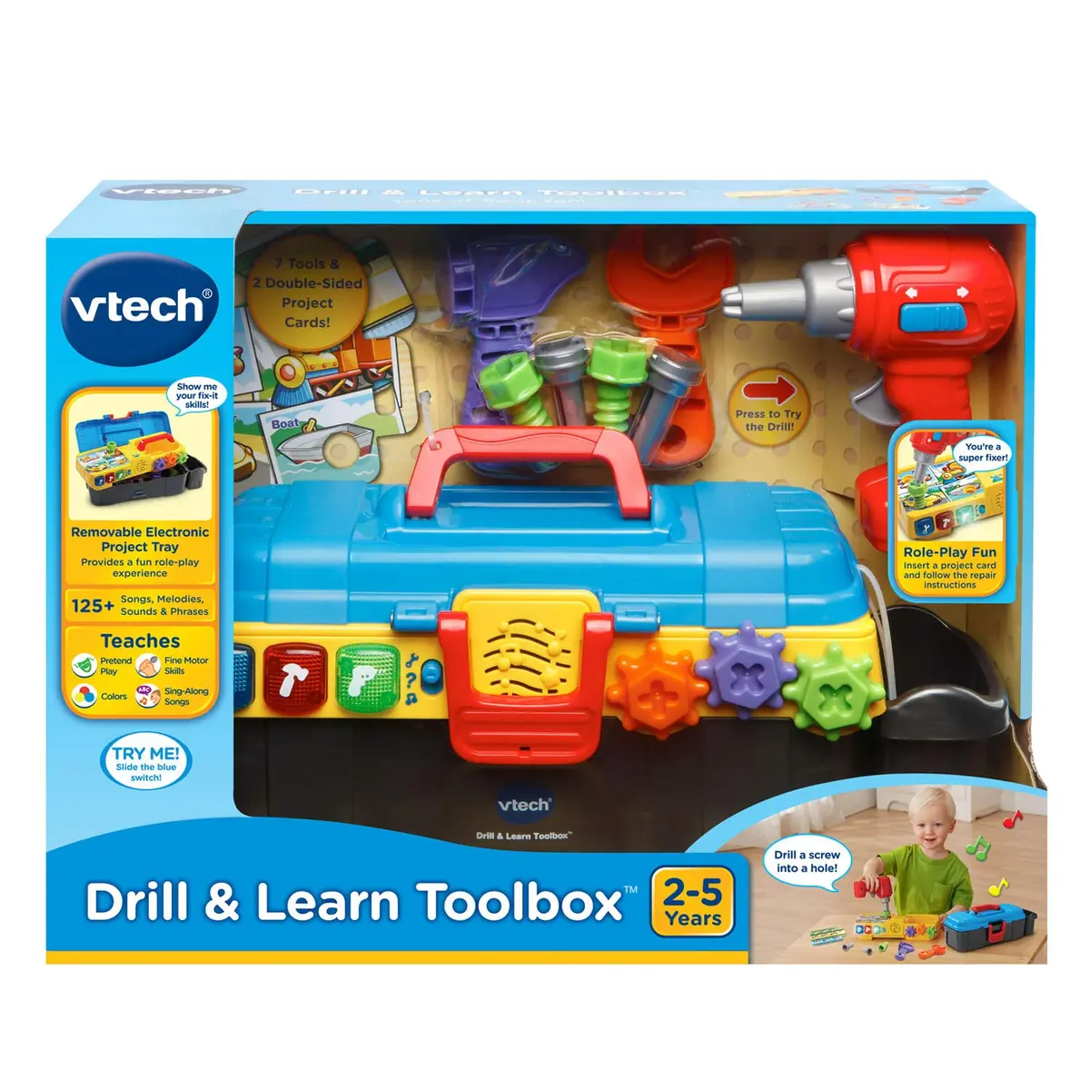 VTech Drill and Learn Toolbox | Educational Toy for 2-5 Years | Multicolor - view 6
