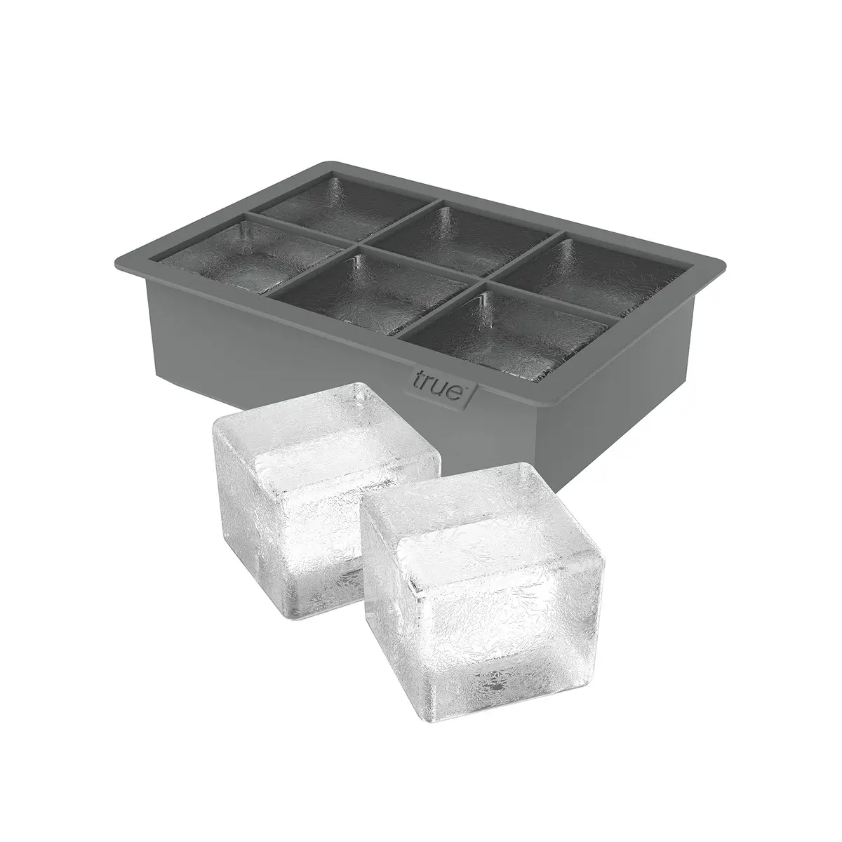 TRUE Large Silicone Ice Cube Tray for 2 Inch Cubes | Easy Release, Perfect for Whiskey & Cocktails - main product image