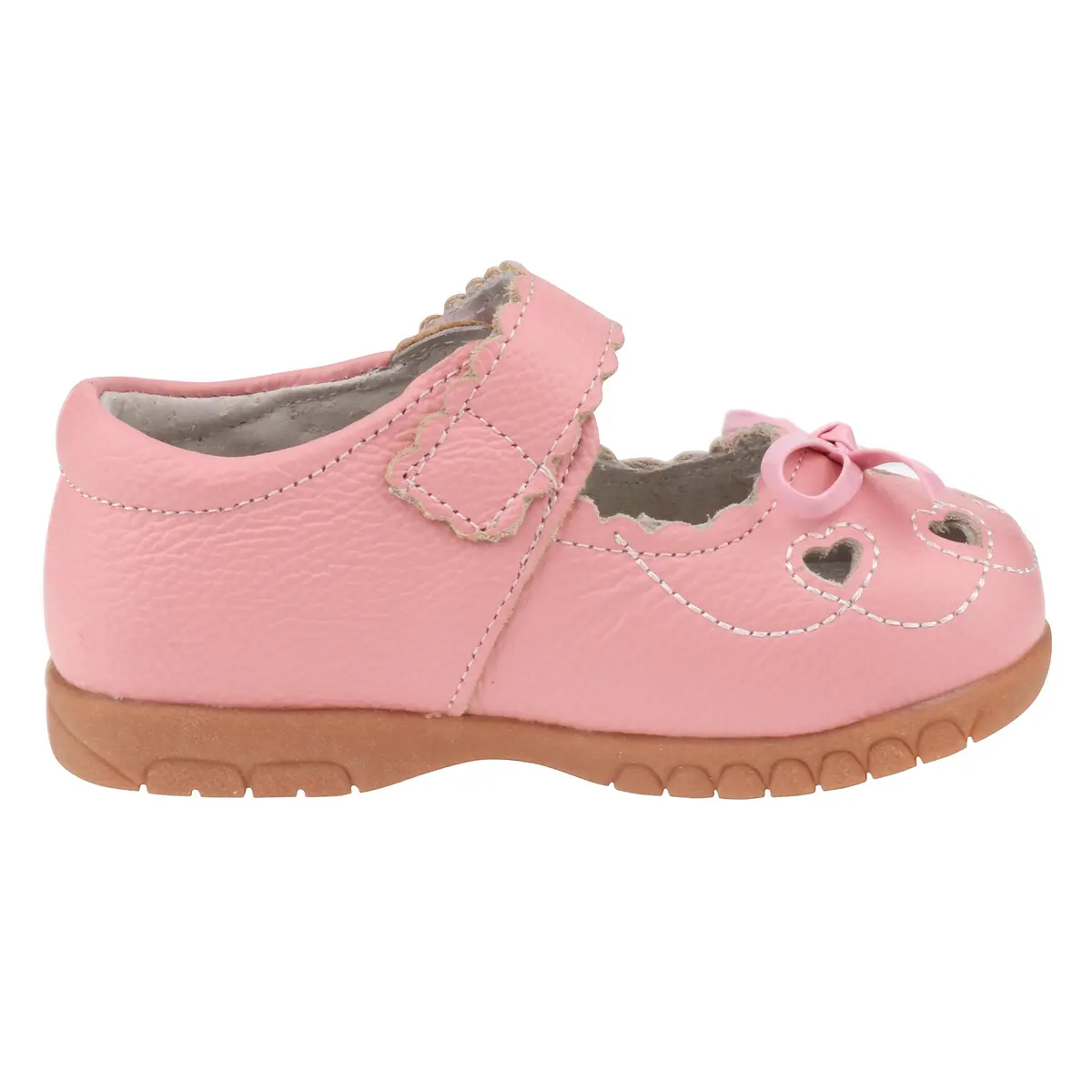 Femizee Girls Leather Bows Mary Jane Flat Shoes 1505 CN20 | Soft Genuine Leather, Toddler & Little Kid - view 3