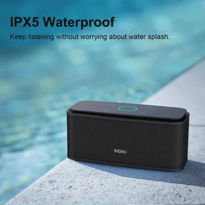 DOSS SoundBox Touch Wireless Bluetooth Speaker-12W HD Sound with Rich Bass | Portable, Water-Resistant & Long Playtime - view 5