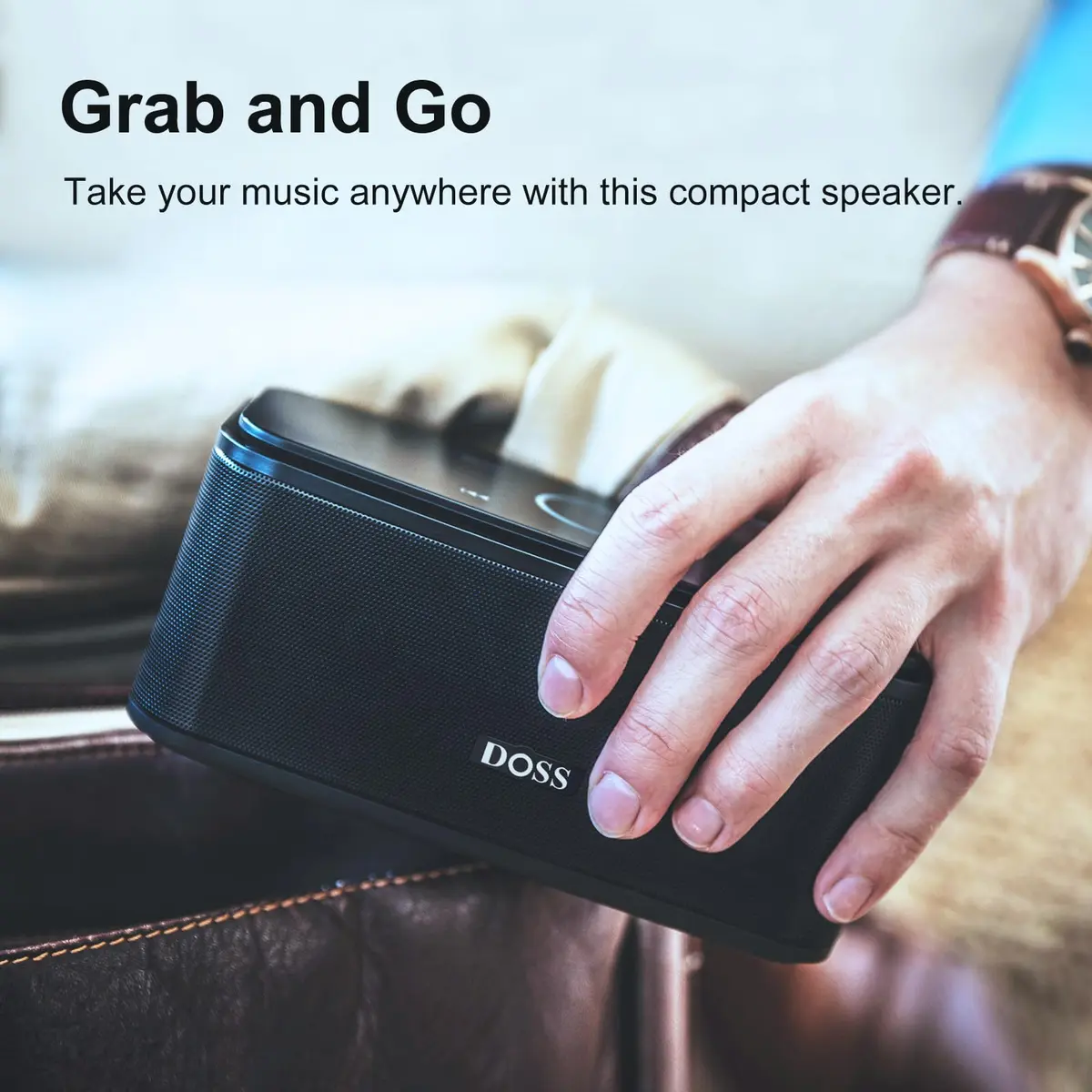 DOSS SoundBox Touch Wireless Bluetooth Speaker-12W HD Sound with Rich Bass | Portable, Water-Resistant & Long Playtime - view 7