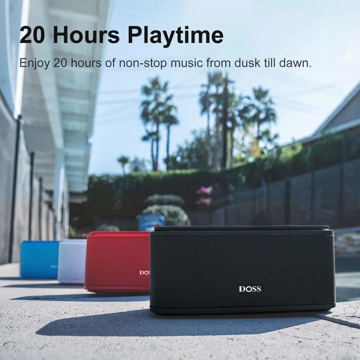 DOSS SoundBox Touch Wireless Bluetooth Speaker-12W HD Sound with Rich Bass | Portable, Water-Resistant & Long Playtime - view 8