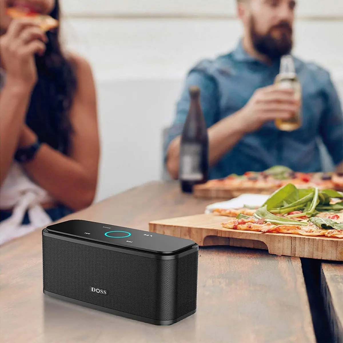 DOSS SoundBox Touch Wireless Bluetooth Speaker-12W HD Sound with Rich Bass | Portable, Water-Resistant & Long Playtime - view 9