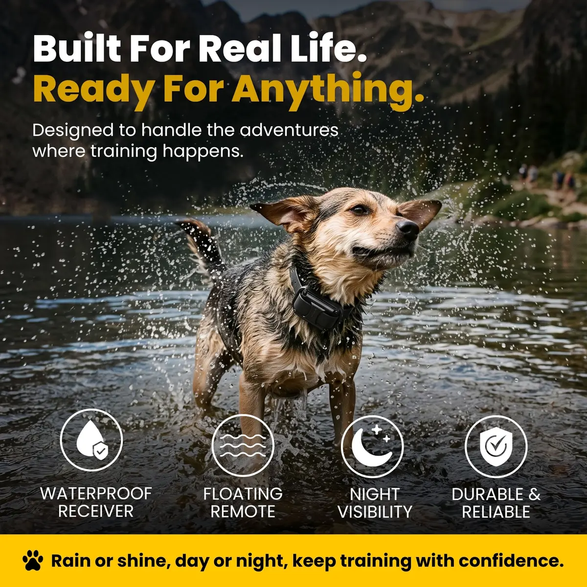 Educator ET-300 Mini E Collar for Dog Training with Remote 1/2 Mile Waterproof 100 Levels Night Light - view 6