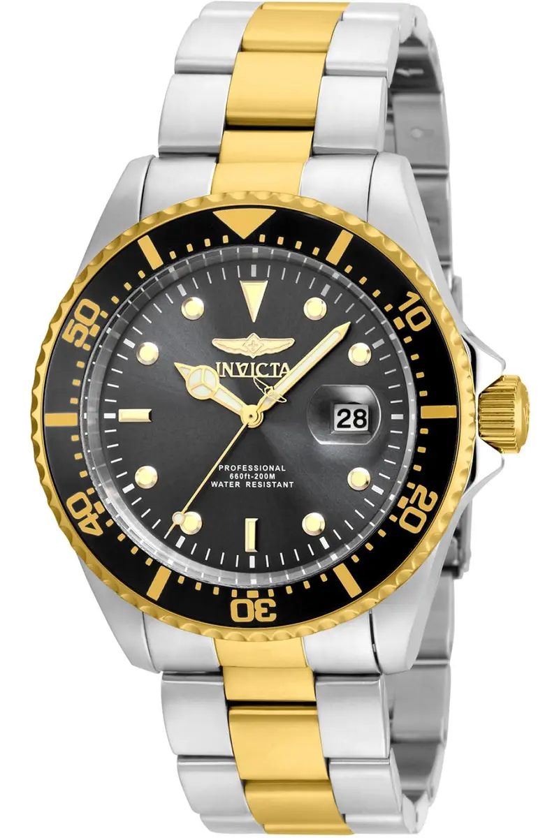 Invicta Men's Pro Diver Quartz Stainless Steel Two Tone Bracelet Watch | 43mm Diameter, 200M Water Resistance - main product image