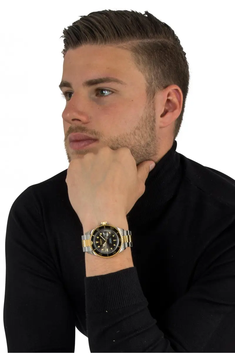 Invicta Men's Pro Diver Quartz Stainless Steel Two Tone Bracelet Watch | 43mm Diameter, 200M Water Resistance - view 5