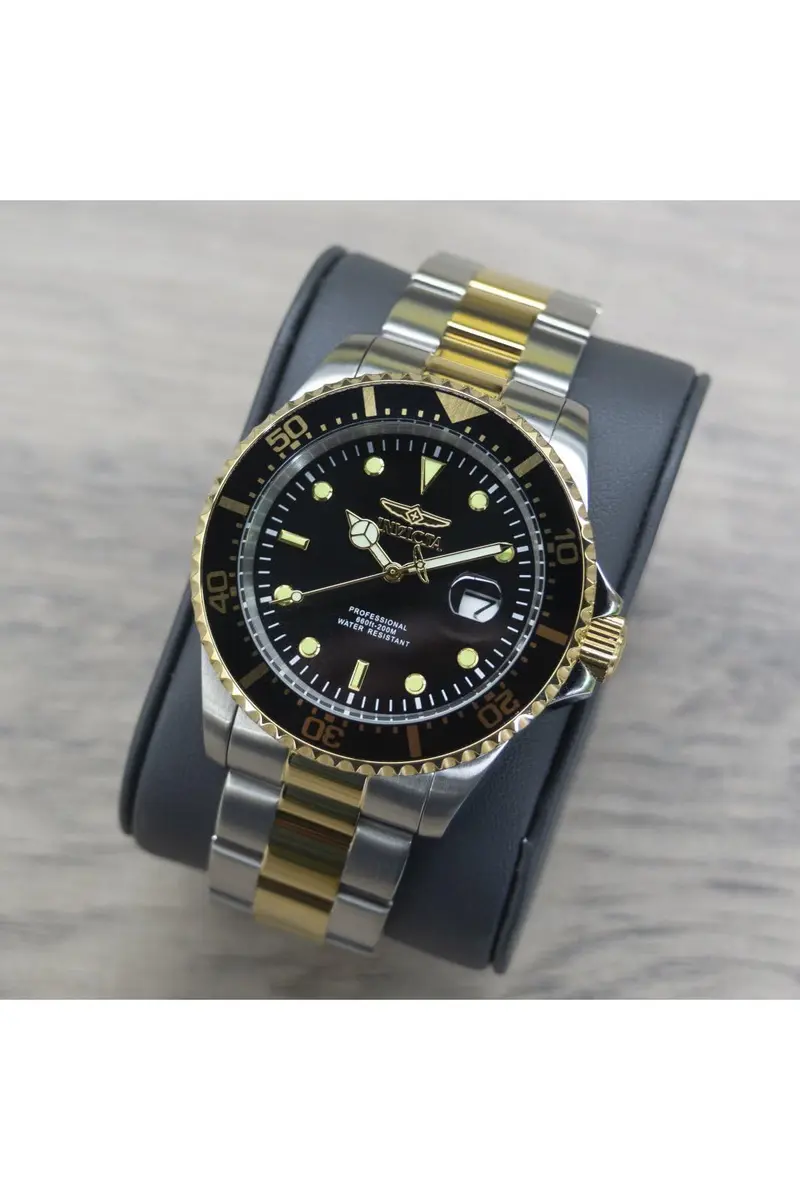 Invicta Men's Pro Diver Quartz Stainless Steel Two Tone Bracelet Watch | 43mm Diameter, 200M Water Resistance - view 6