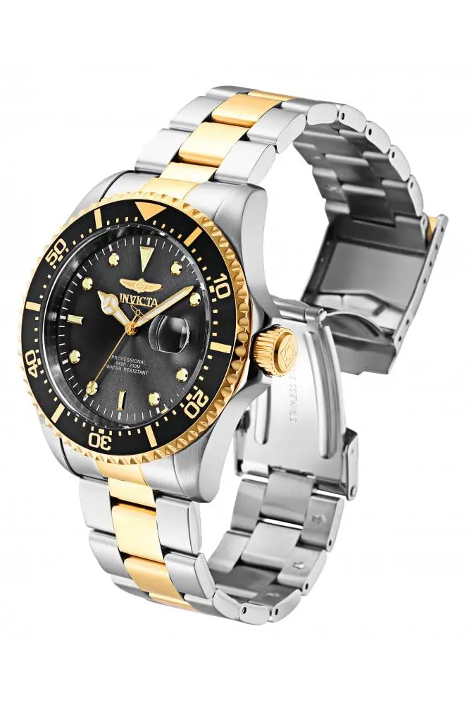 Invicta Men's Pro Diver Quartz Stainless Steel Two Tone Bracelet Watch | 43mm Diameter, 200M Water Resistance - view 2
