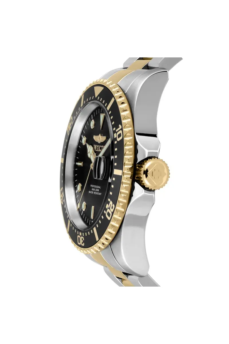 Invicta Men's Pro Diver Quartz Stainless Steel Two Tone Bracelet Watch | 43mm Diameter, 200M Water Resistance - view 3