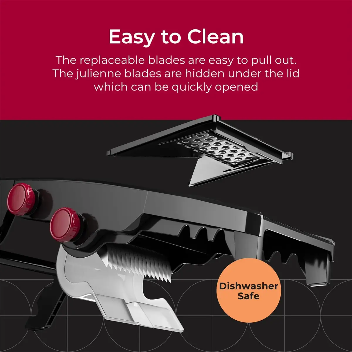 Mueller Austria V-Pro Mandoline Slicer Black | Adjustable Vegetable Chopper, Fruit, Cheese Grater, Potato Chips Slicer - view 8