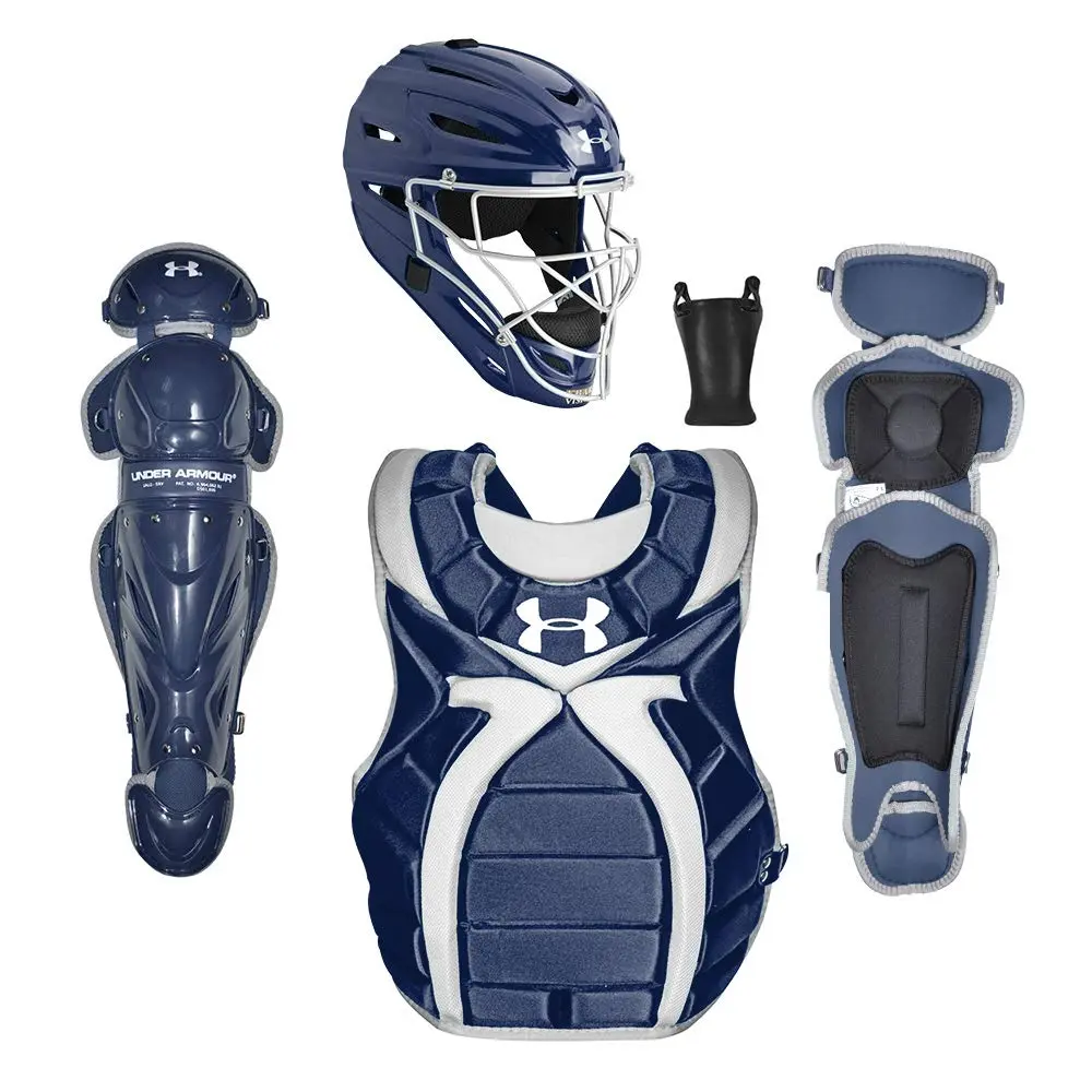 Under Armour Womens Catching Set, NAVY BLUE, AGES 9-12 | Full Impact Protection Gear for Youth - main product image