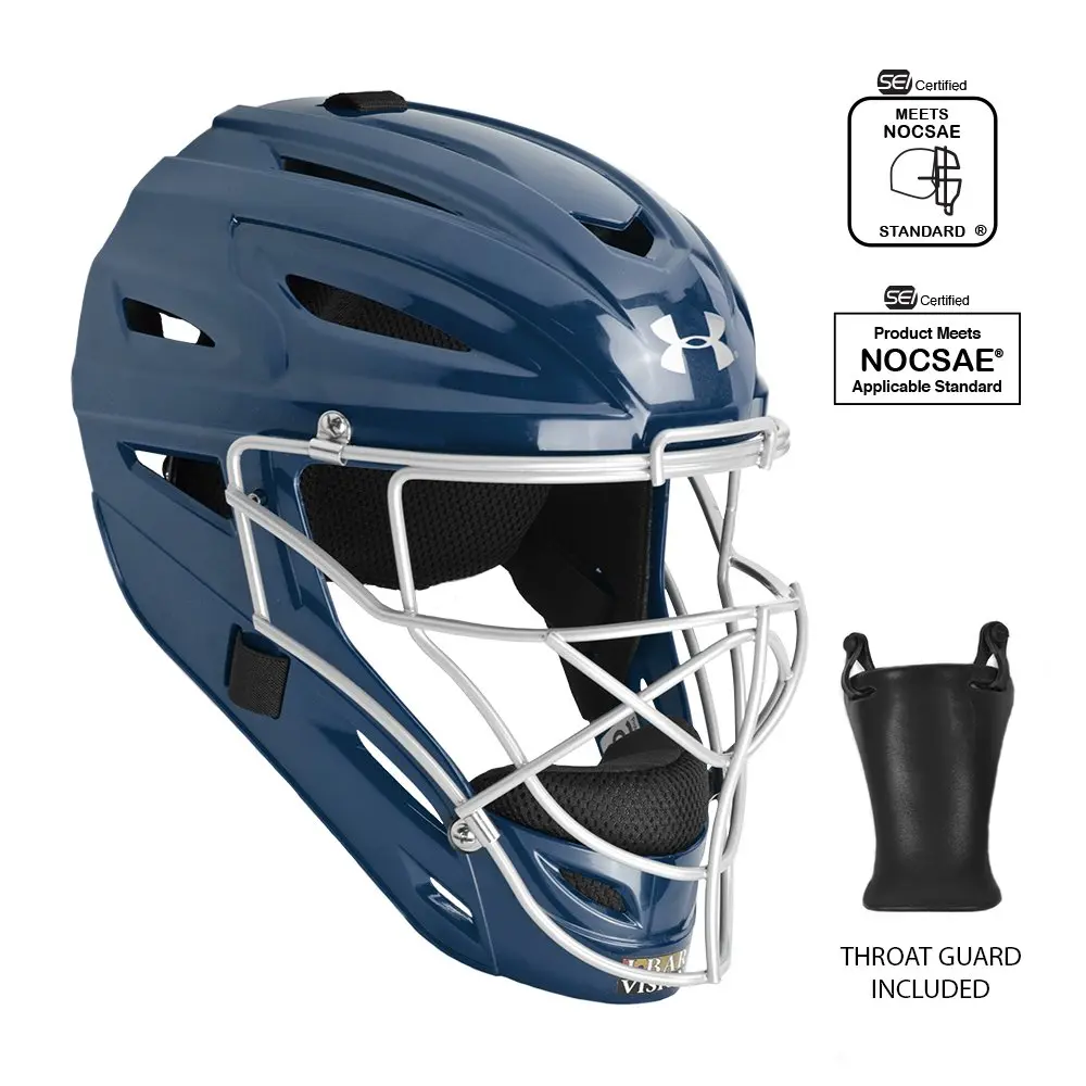 Under Armour Womens Catching Set, NAVY BLUE, AGES 9-12 | Full Impact Protection Gear for Youth - view 2