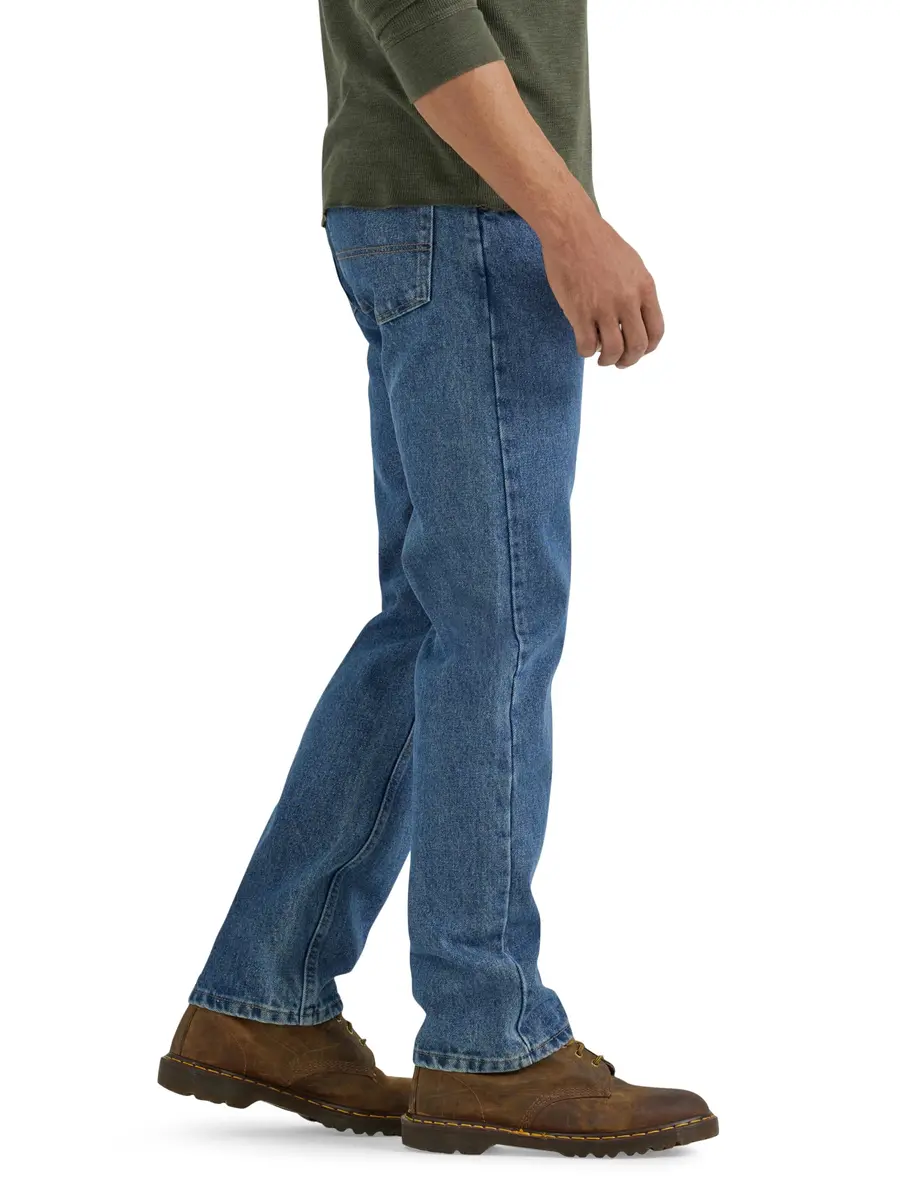 Wrangler Classic 5-pocket Regular Fit Cotton Jean, Stonewash Mid, 28W x 30L | Timeless Comfort & Durability - view 2