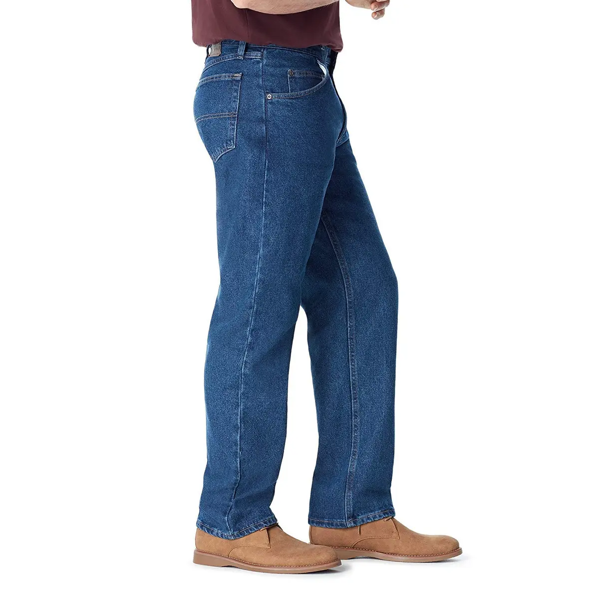 Wrangler Classic 5-pocket Relaxed Fit Cotton Jean, Dark Stonewash, 44W x 29L | Casual Comfort - view 2