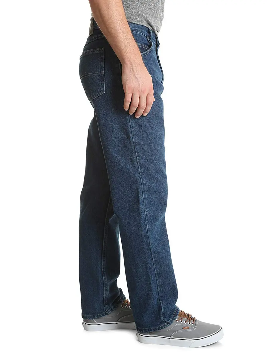 Wrangler Classic 5-pocket Relaxed Fit Cotton Jean, Dark Stonewash, 52W x 32L | Casual Comfort - view 4