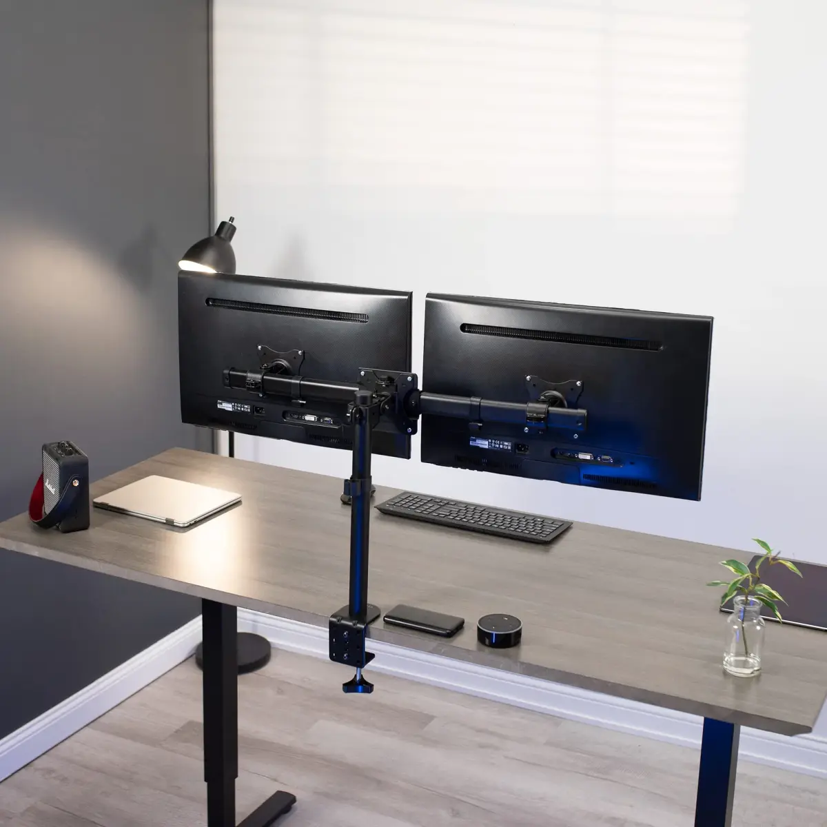 VIVO Dual VESA Bracket Adapter MOUNT-VW02A for 2 Monitors up to 27" | Supports 75x75mm & 100x100mm VESA - view 7