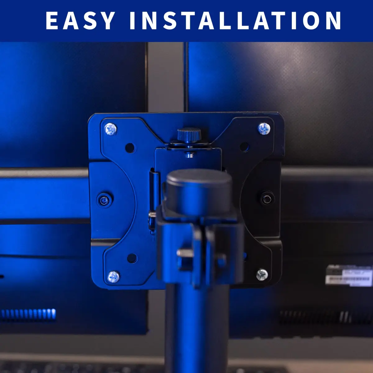 VIVO Dual VESA Bracket Adapter MOUNT-VW02A for 2 Monitors up to 27" | Supports 75x75mm & 100x100mm VESA - view 9