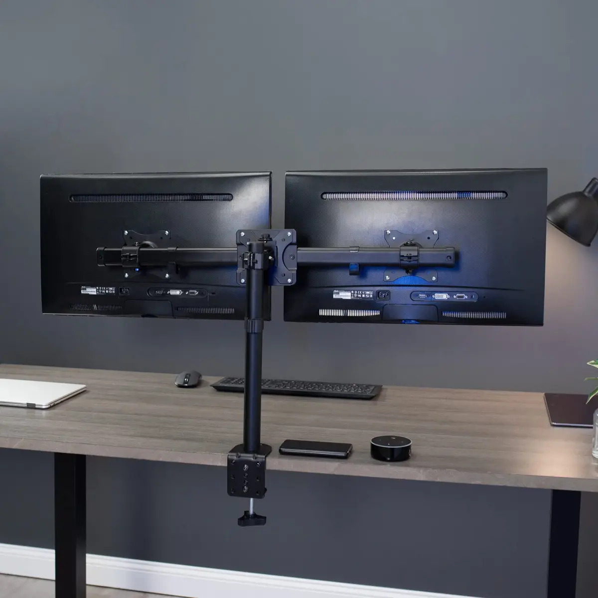 VIVO Dual VESA Bracket Adapter MOUNT-VW02A for 2 Monitors up to 27" | Supports 75x75mm & 100x100mm VESA - view 3