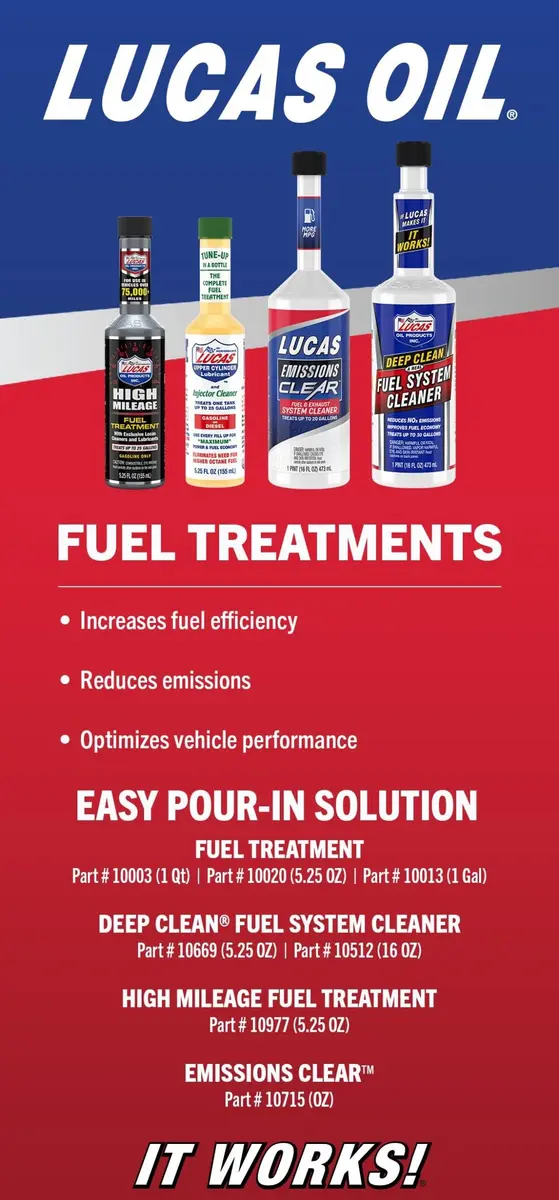 Lucas Oil High Mileage Fuel Treatment 5.25 Oz (156ml) | Cleans Injectors & Restores Performance - view 5