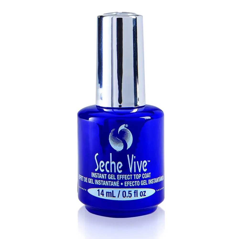 Seche Vive Gel Effect Top Coat 14ml (0.5 Fl Oz) | Salon-Style Gloss & Longevity - main product image