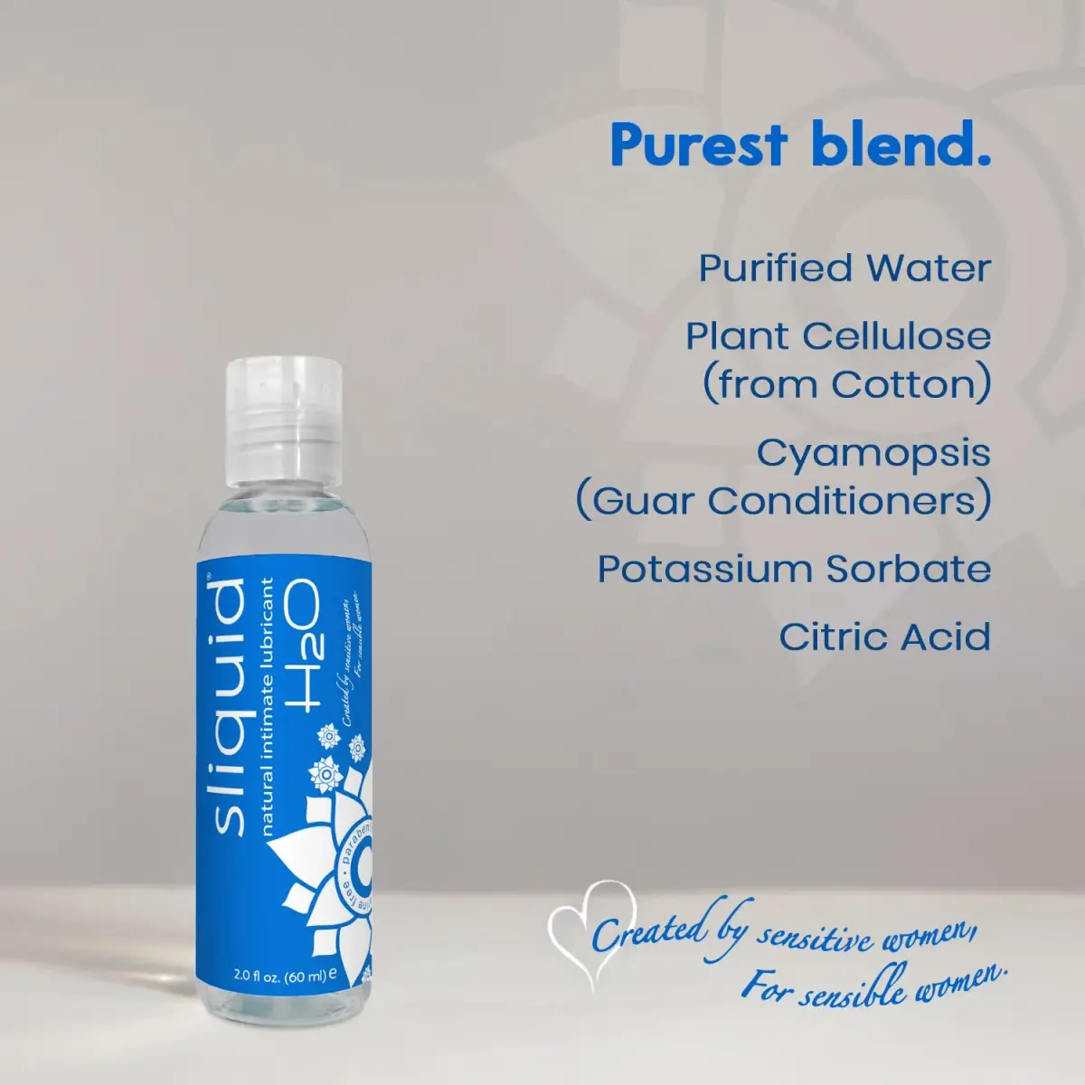 Sliquid H2O Water Based Lubricant 59ml (2 Fl Oz) | Glycerin-Free, Unscented, Natural Glide - view 8