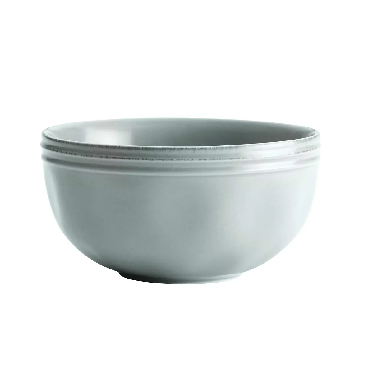 Rachael Ray Cucina Dinnerware 16-Piece Stoneware Dinnerware Set, Sea-Salt Grey | Rustic, Durable & Microwave Safe - view 6
