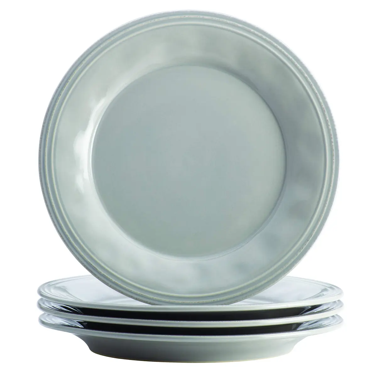 Rachael Ray Cucina Dinnerware 16-Piece Stoneware Dinnerware Set, Sea-Salt Grey | Rustic, Durable & Microwave Safe - view 2