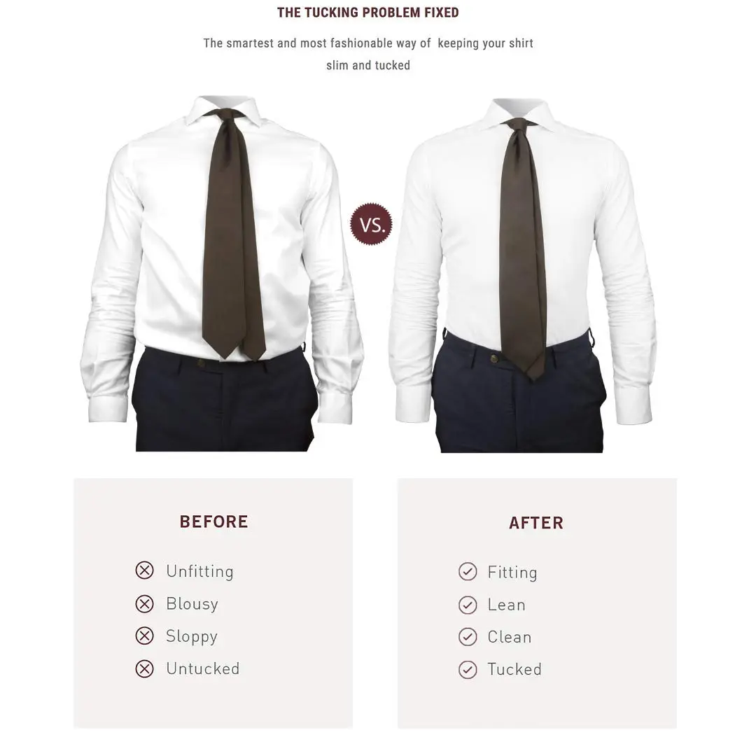 KK and Jay Supply Shirt Stays for Men - Premium Stay Tucked Shirt Garters (Argyle Navy/Maroon) | Keeps Shirts Neat & Wrinkle-Free - view 6