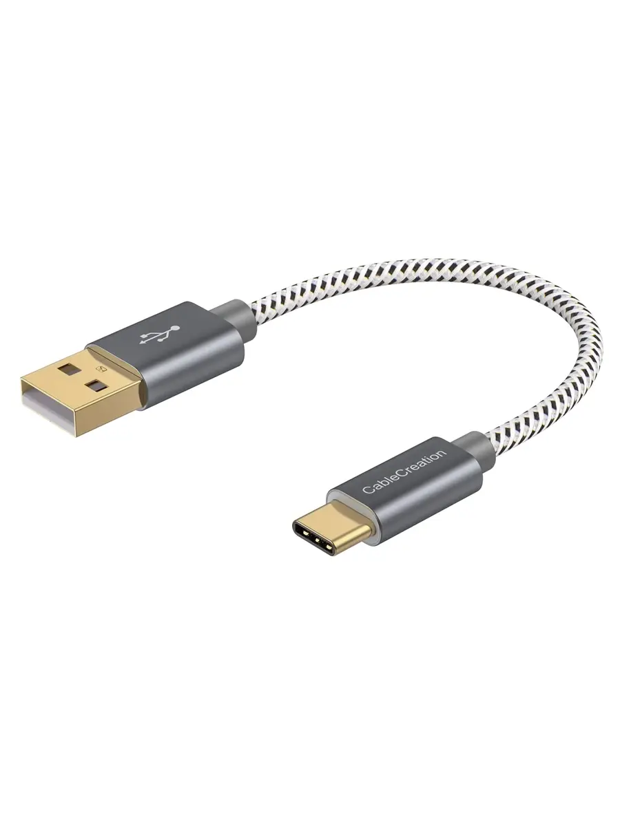 CableCreation USB C to USB A & USB A to Type C Data Cord 0.5FT | 3A Fast Charging & Sync - main product image