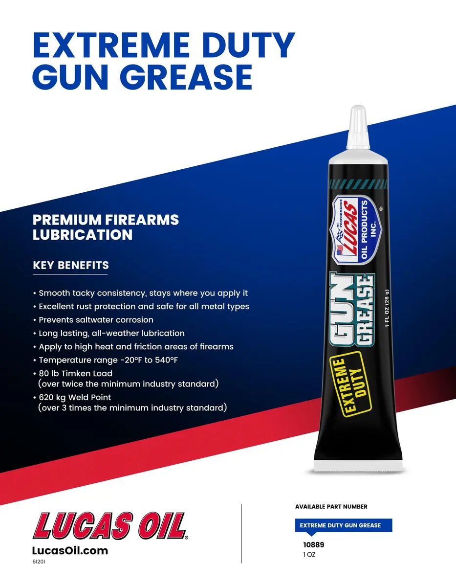 Lucas Oil Extreme Duty Gun Grease 1 oz (28.35 g) | USA-Sourced for Automotive Maintenance - view 3