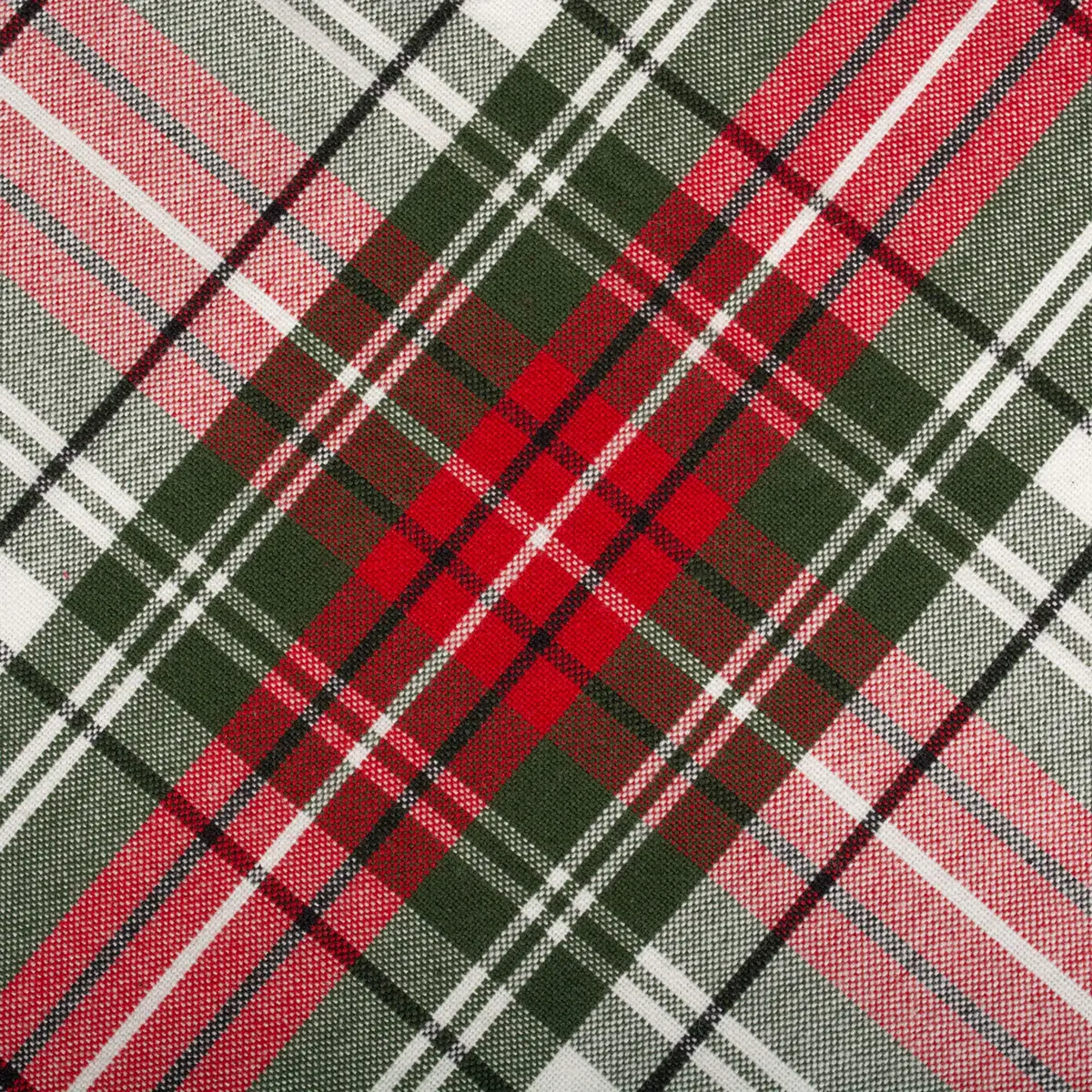DII Tartan Plaid Collection Holiday Dining Table & Kitchen Decor, Rectangle Christmas Tablecloth, 60x104, Red, Green & White - view 3