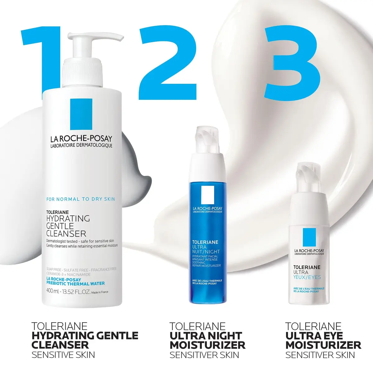 La Roche-Posay Toleriane Dermallergo Night Cream 40ml (1.35 Fl Oz) | Allergy Tested Soothing Hydration - view 6