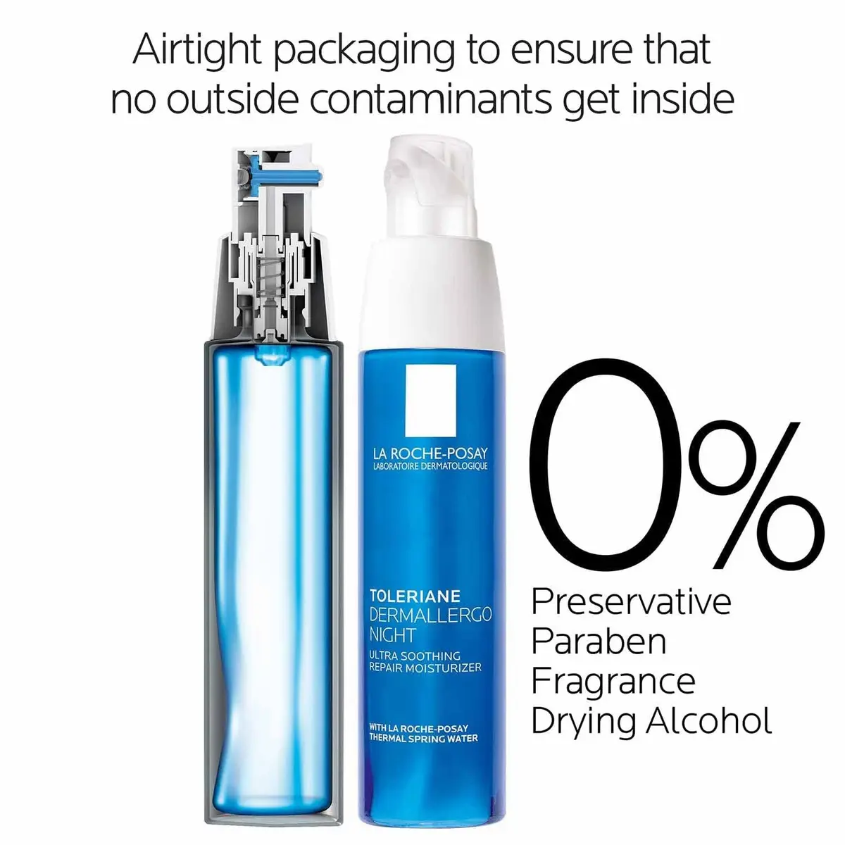 La Roche-Posay Toleriane Dermallergo Night Cream 40ml (1.35 Fl Oz) | Allergy Tested Soothing Hydration - view 4