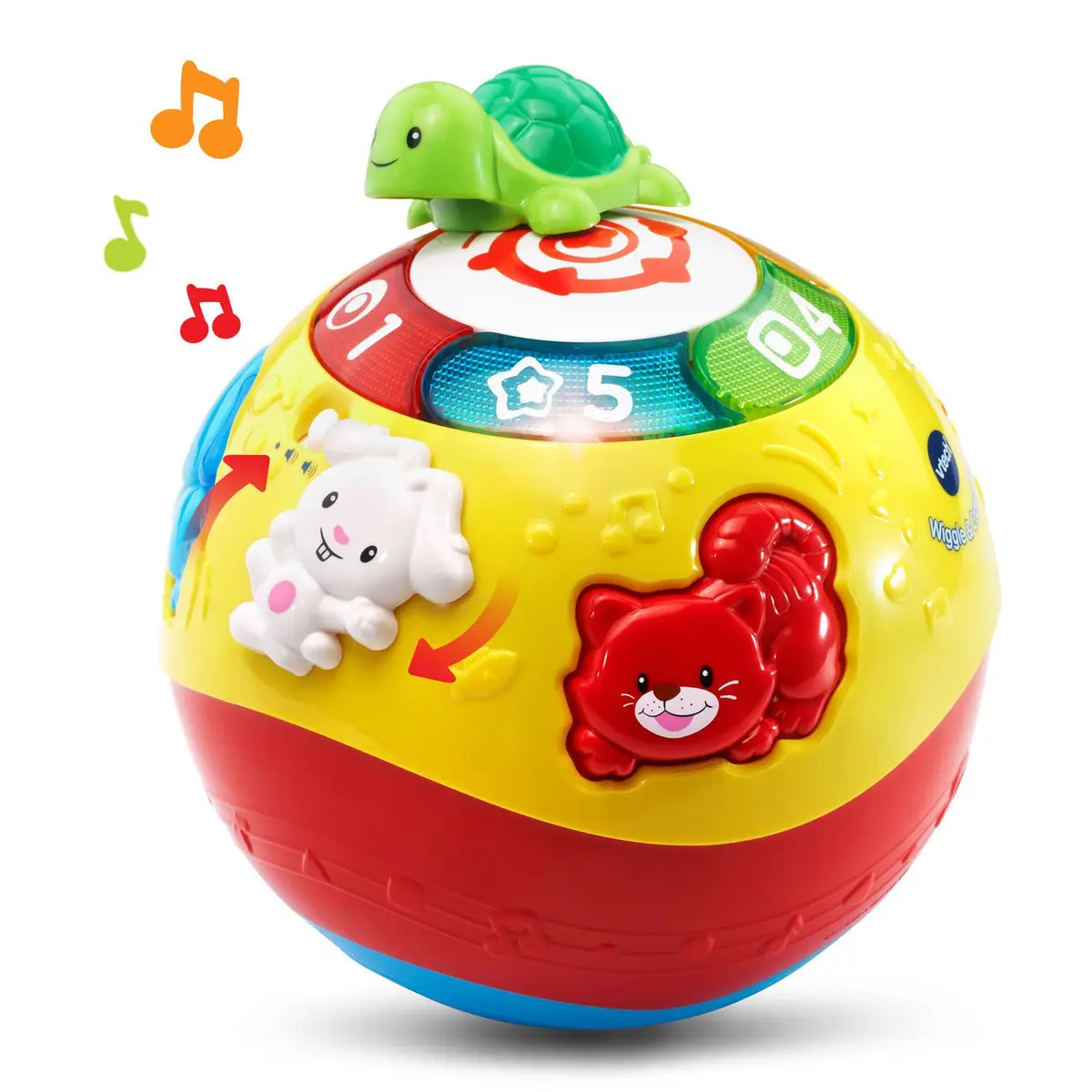 VTech Wiggle and Crawl Ball, Multicolor | Interactive Baby Toy with Lights & Songs - view 5